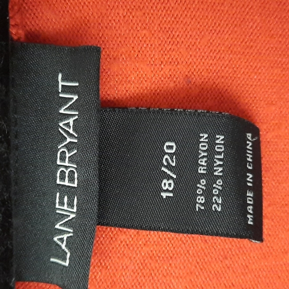Lane Bryant Burnt Orange U Neckline 3/4 Sleeve Lightweight Sweater Size 18/20 - Picture 3 of 7